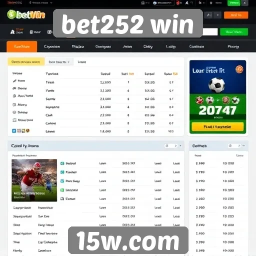 Interface e usabilidade do bet252 win